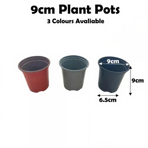 9cm plant pots round plastic - plant,