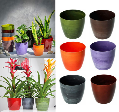 Flower pots colours sizes - 6,