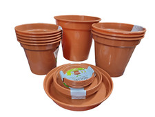 Plastic Plant Pots And Tray