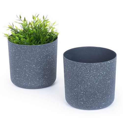Livivo round plastic plant - livivo,