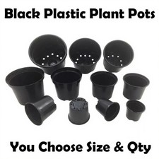 Strong Black Plastic Plant Pot